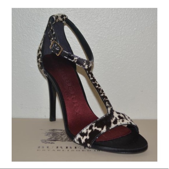 Burberry Prorsum Leopard Print Leather Sandals - Picture 7 of 8